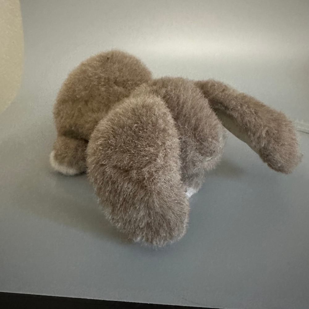 Folkmanis Folktails Bunny Rabbit Hand Puppet Brown Cream Plush Long Ear Toy